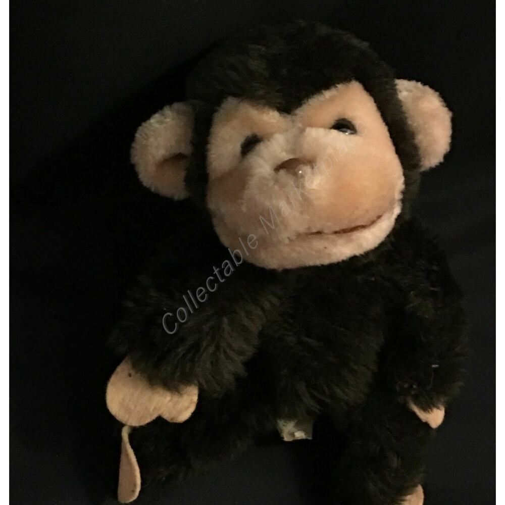 Vintage Russ Berrie "Mio" Brown Monkey Baby Ape Gorilla Plush 6" Item 157